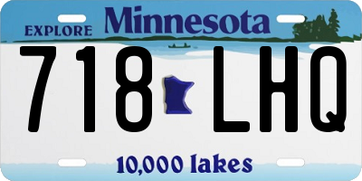 MN license plate 718LHQ