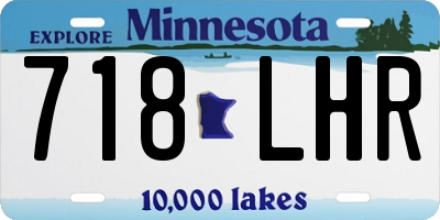 MN license plate 718LHR