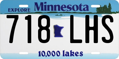 MN license plate 718LHS