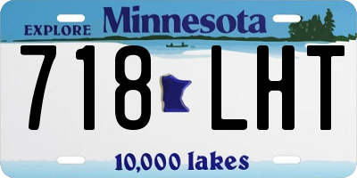 MN license plate 718LHT