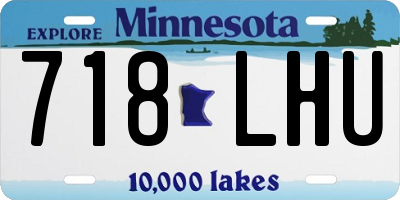 MN license plate 718LHU