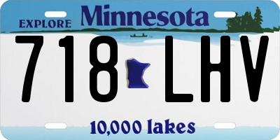 MN license plate 718LHV