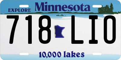 MN license plate 718LIO