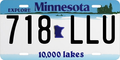 MN license plate 718LLU