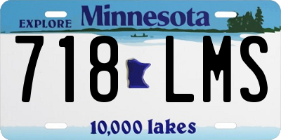MN license plate 718LMS