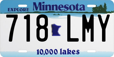 MN license plate 718LMY
