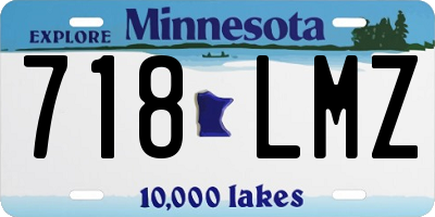 MN license plate 718LMZ