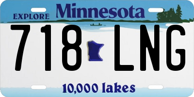 MN license plate 718LNG