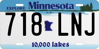 MN license plate 718LNJ