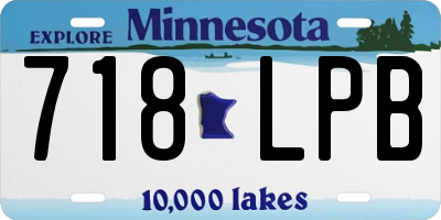 MN license plate 718LPB