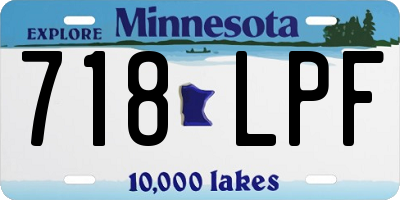 MN license plate 718LPF