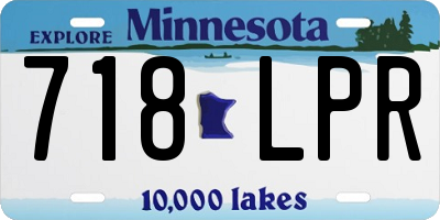 MN license plate 718LPR