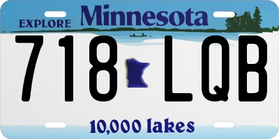 MN license plate 718LQB