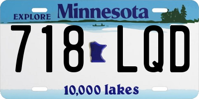 MN license plate 718LQD
