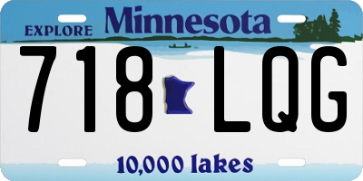 MN license plate 718LQG