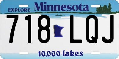 MN license plate 718LQJ
