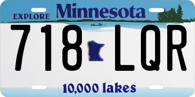 MN license plate 718LQR