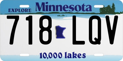 MN license plate 718LQV