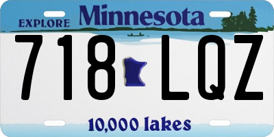 MN license plate 718LQZ