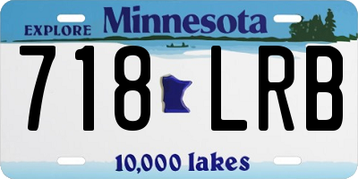 MN license plate 718LRB