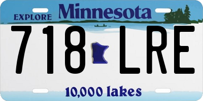 MN license plate 718LRE