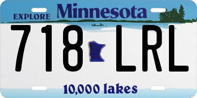 MN license plate 718LRL