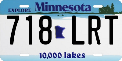 MN license plate 718LRT