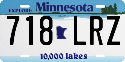 MN license plate 718LRZ