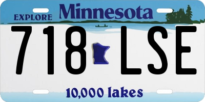 MN license plate 718LSE