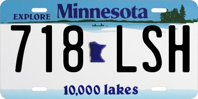 MN license plate 718LSH
