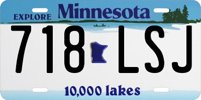 MN license plate 718LSJ