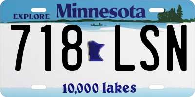 MN license plate 718LSN