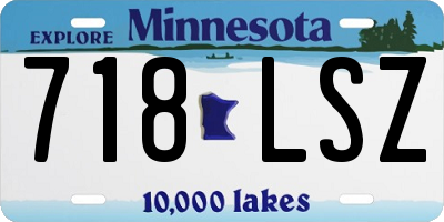 MN license plate 718LSZ