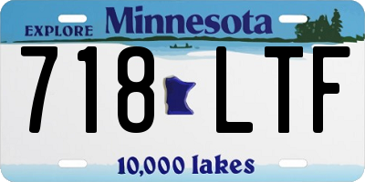 MN license plate 718LTF