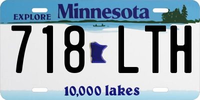 MN license plate 718LTH