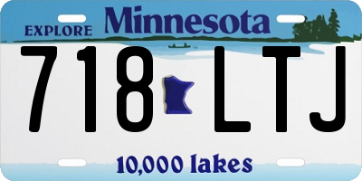 MN license plate 718LTJ