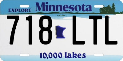 MN license plate 718LTL