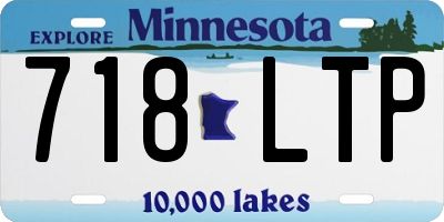MN license plate 718LTP