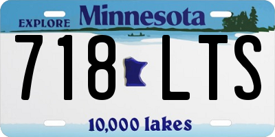 MN license plate 718LTS