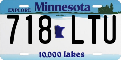 MN license plate 718LTU