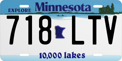 MN license plate 718LTV
