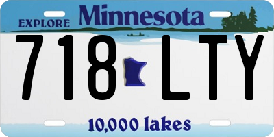 MN license plate 718LTY