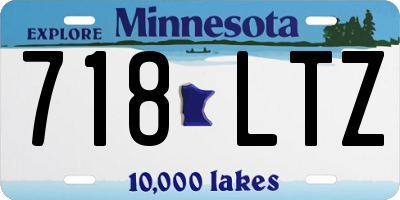 MN license plate 718LTZ