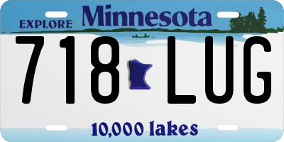 MN license plate 718LUG
