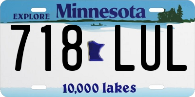 MN license plate 718LUL