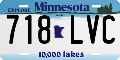 MN license plate 718LVC