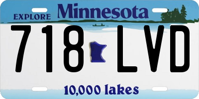 MN license plate 718LVD