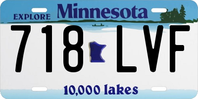 MN license plate 718LVF