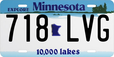 MN license plate 718LVG