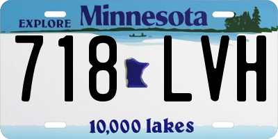 MN license plate 718LVH